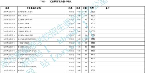 武漢航海職業(yè)技術(shù)學(xué)院2020年在湖北招生計(jì)劃